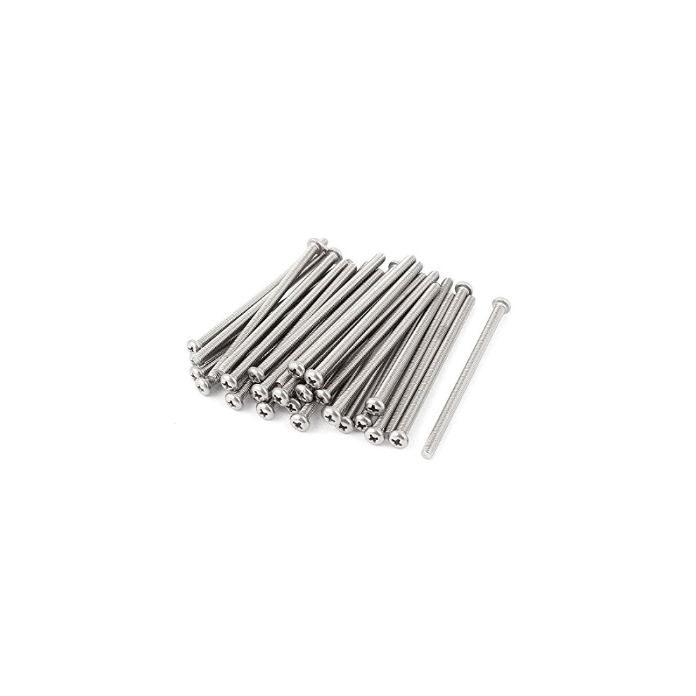 M5 x 90mm 304 Stainless Steel Phillips Pan Head Screws Bolt 30pcs-image-OPC-PDQXY2F-NEW