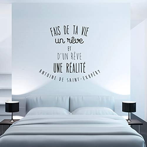 Ambiance Wall Sticker with French Quotation"Fais de ta Vie." 1
