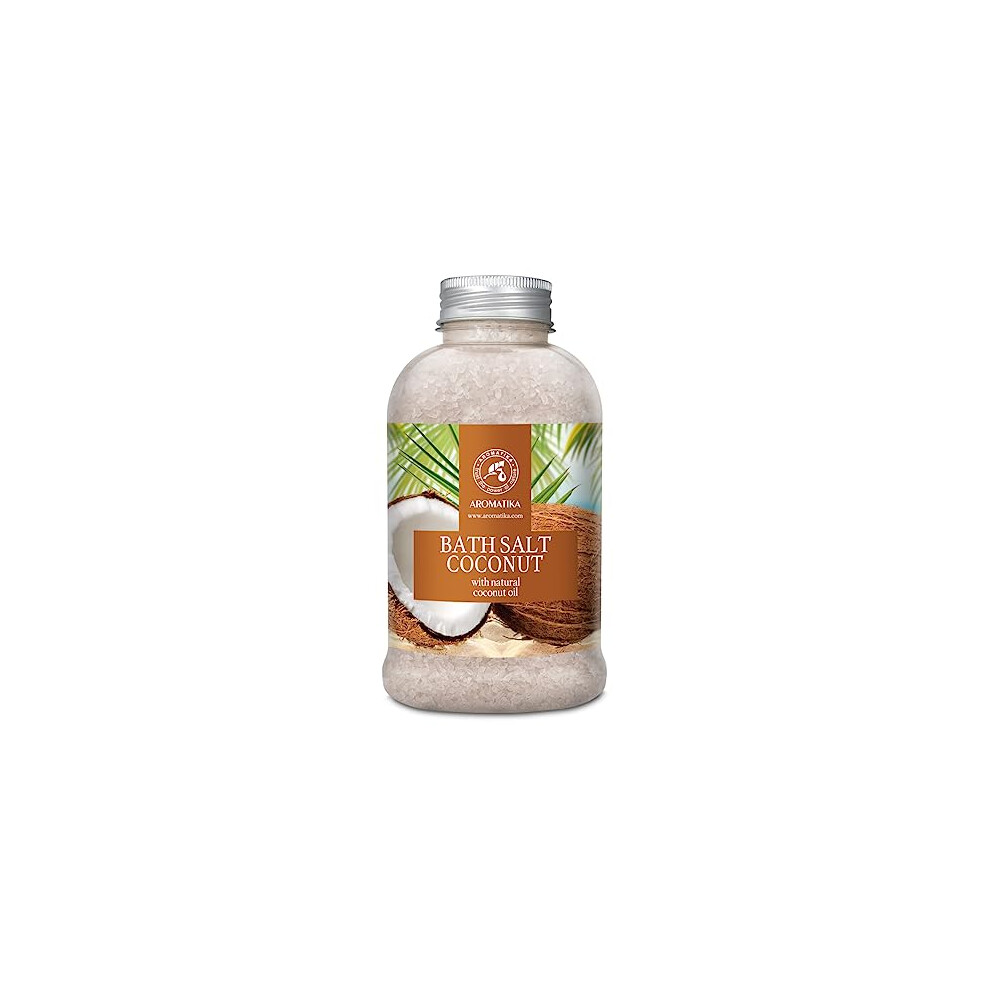 Aromatika Trust The Power Of Nature Bath Sea Salt Coconut 600G - Bath Salts With Natural Coconut Oil For Bath Soak - Relaxing Bath - Body Care - Muscle