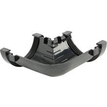 R29B Black 90 Degree Angle Hunter Miniline guttering for Sheds, Conservatory, Porch, Garage, Outbuilding NOT for