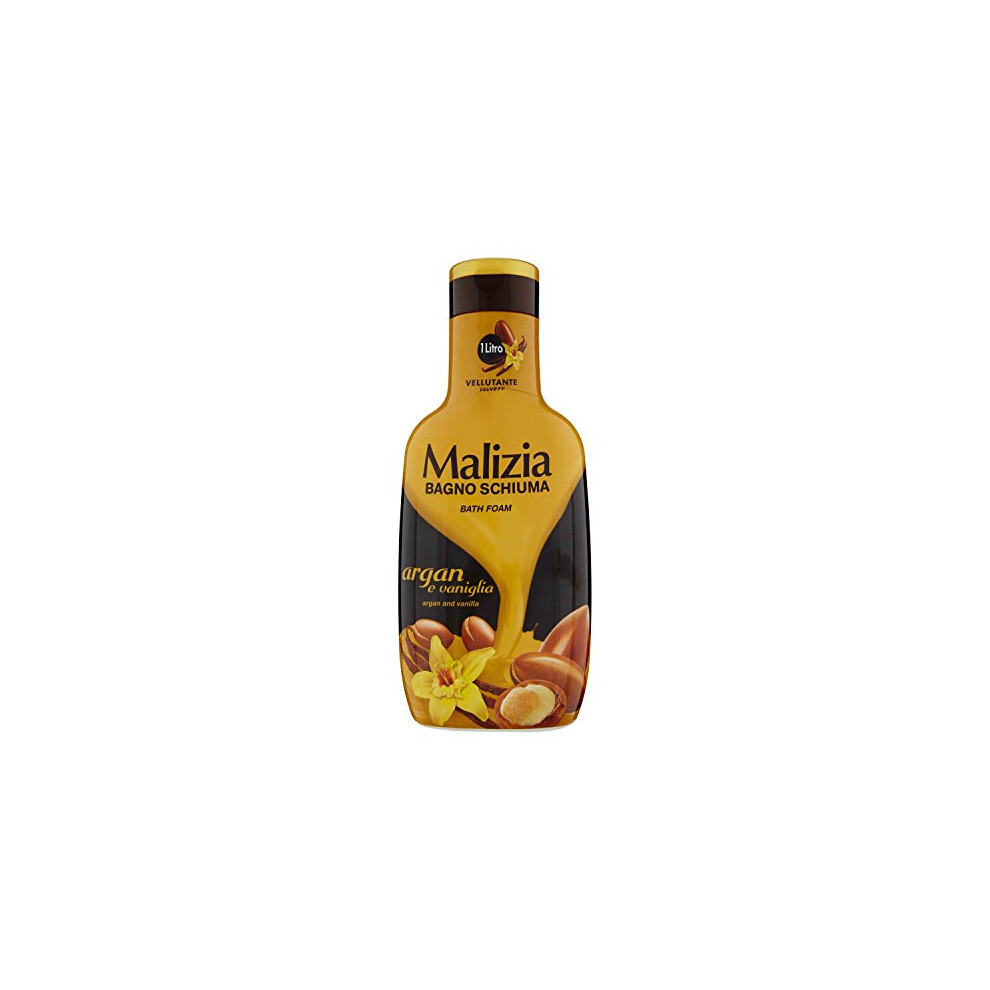 Malizia - Bath Foam, Argan And Vanilla - 1000 Ml