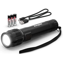 Rechargeable LED Tactical Torch, Ultra Bright High Lumens, Heavy Duty Water Resistant Flashlight for Emergency, Survival