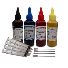 Sublimation Ink cartridge refill Kit Compatible with Epson and Ricoh Printers - Heat Press Ink, Heat Transfer Black Cyan