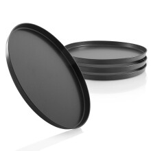 Pizza Tray Round 28 cm, Set of 4, Non-Stick Coated, Baking Tray Round, Versatile, Made in Germany