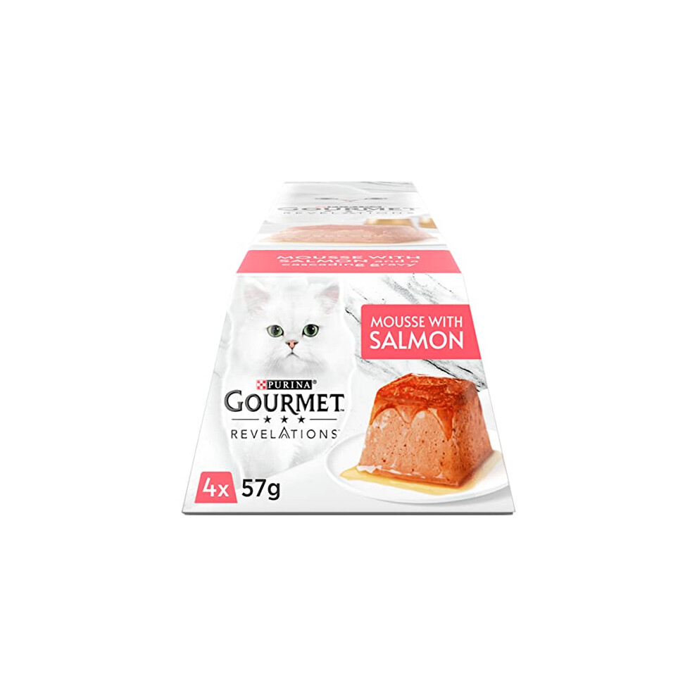 Revelations Salmon in Gravy Wet Cat Food 4x57g, Pack of 6