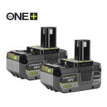 Ryobi RB1840X2 18V ONE+ Lithium+ 4.0Ah Battery Twin Pack