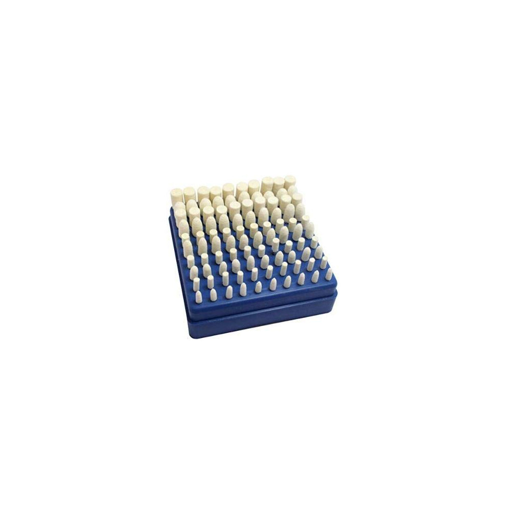 100Pcs Multifunctional Wool Felt Mandrel Mounted Grinding Polishing Accessories Attachment Set 656664616684