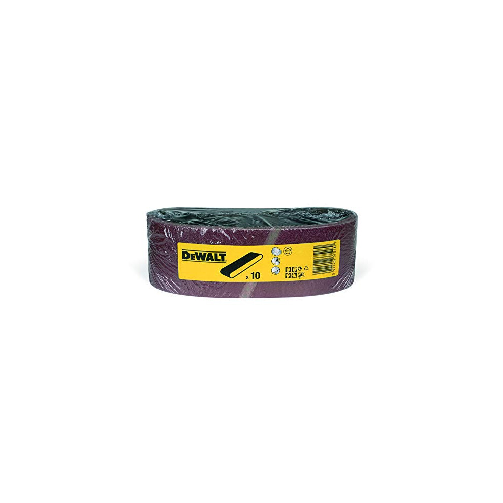 Dewalt Dt3305-Qz Sanding Belt K150, 75 X 533 Mm, Set Of 10 Pieces
