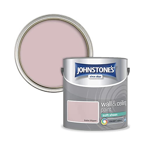 Johnstone's Wall and Ceiling Soft Sheen Emulsion Paint - Ballet Slipper 2.5L 1