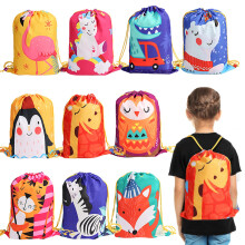 10PCS Party Favours Bags for Kids Girls Boys,Party Bags Drawstring Backpacks,Christmas Birthday Party Candy Bags Goodie