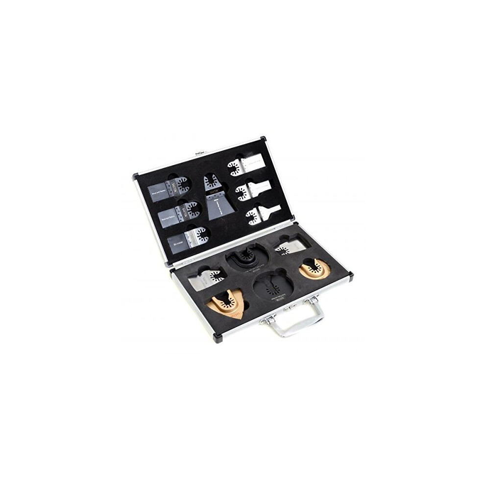 Qf13cs01 Saxton Blades Case Set Dewalt Stanley Black & Decker Worx Sonicrafter Hyperlock Oscillating Multitool 5060268362888
