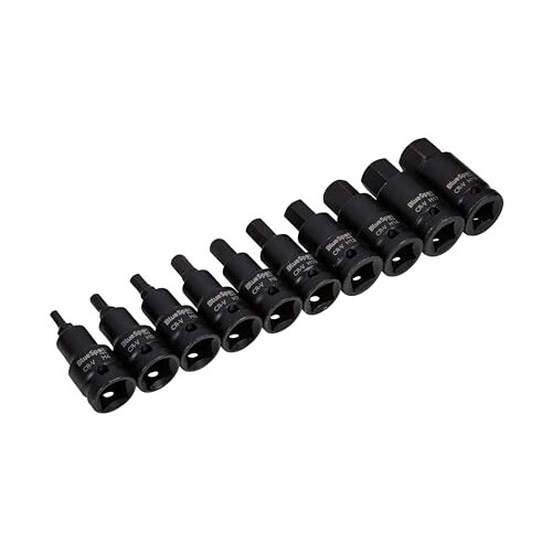 BlueSpot 10 PCE 1/2 Impact Hex Bit Sockets (H4-H19) 2
