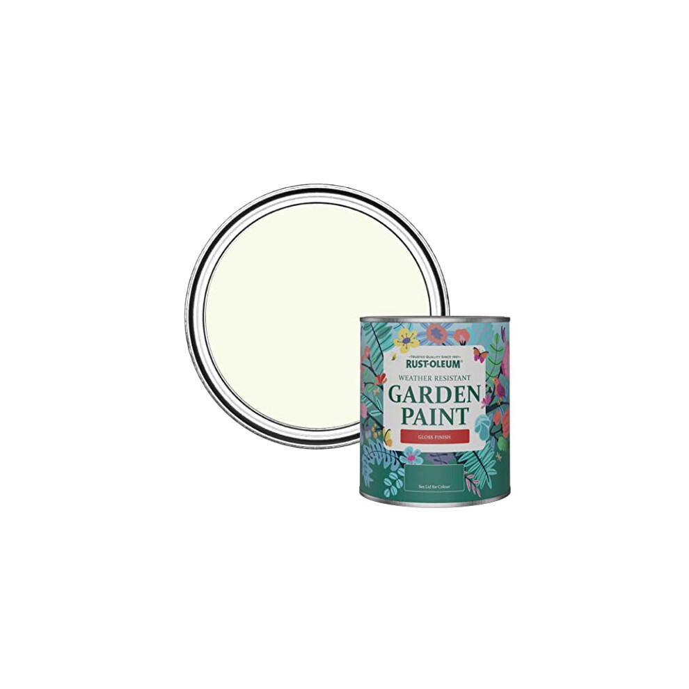 Green Mould-Resistant Garden Paint In Gloss Finish - Apple Blossom 750ml Fence Paint, Shed Paint Fence Paint, Shed Paint