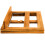Bamboo Cookbook Stand/Holder Adjustable Angle, Wood 5