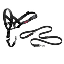 Headcollar and Training Lead Combination Pack, Stop Dog Pulling on Walks with Halti, Includes Size 5 Head Collar and