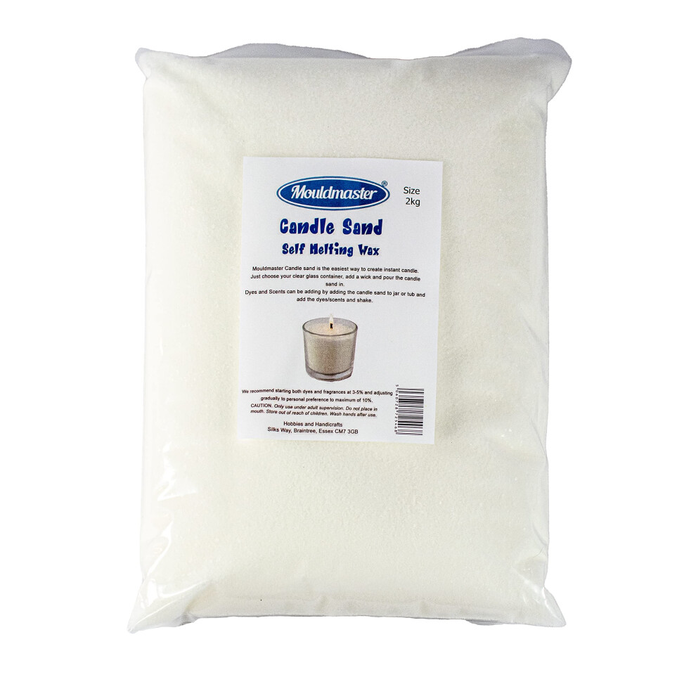 Candle Sand Granules Self Melting Wax 2Kg, White