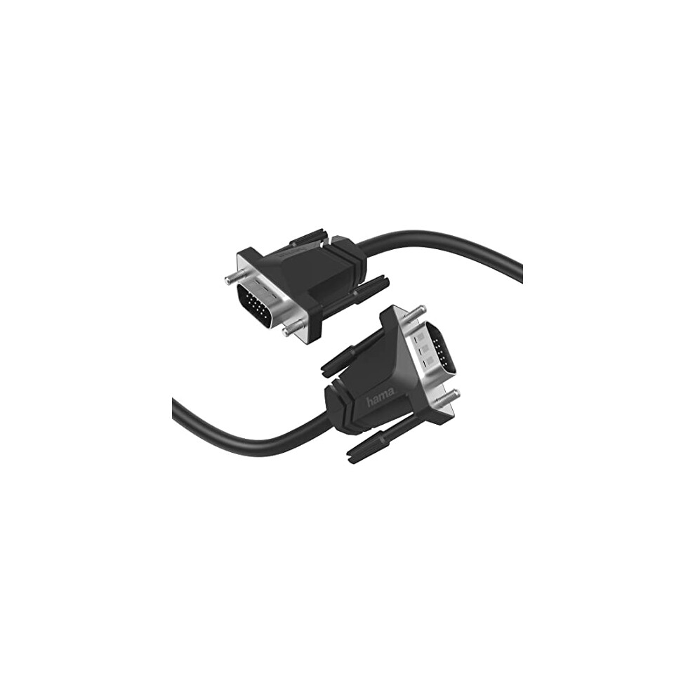 VGA-Kabel - HAMA - 3,00 m - Full HD 1080p - Impedanz 75 Ohm - Doppelte Abschirmung