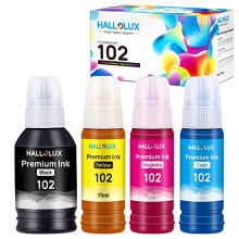 102 Ink Compatible for Epson 102 Ink Bottle Multipack for Epson EcoTank ET-2700 ET-2750 ET-2751 ET-2756 ET-3700 ET-3750