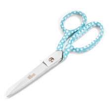 Textile Scissors, Mint, Silver, White, 27 x 9 x 1.5 cm
