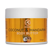 Coconut & Mandarin Body Butter - 250 g - Herbal Oils Butter - Natural Body Moisturizer - Multipurpose Skincare - Coconut