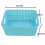 Plastic Colored Storage Baskets, Small Woven Baskets Set of 6 2