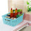 Plastic Colored Storage Baskets, Small Woven Baskets Set of 6 5