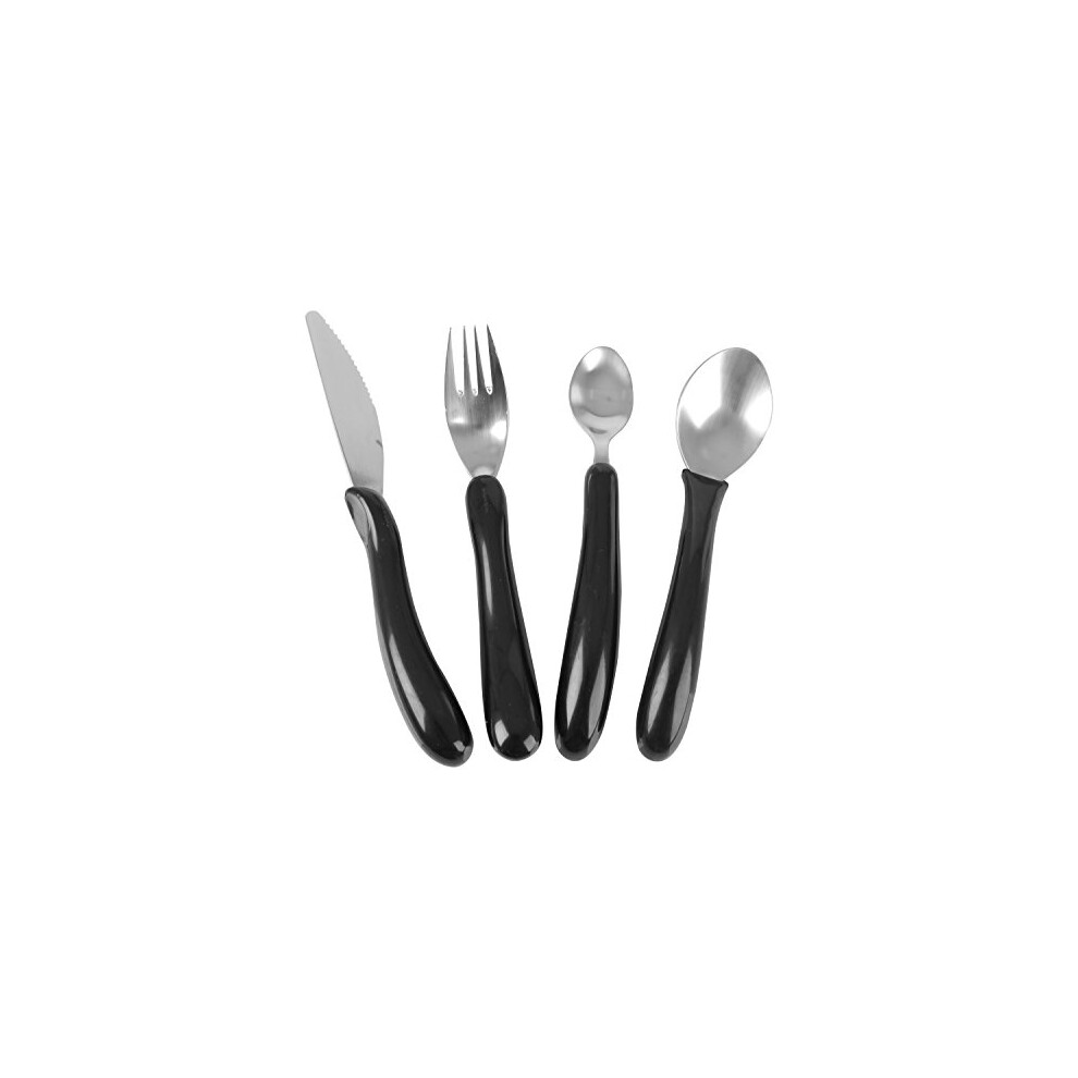 Homecraft Caring Cutlery, For Weak Grip, Arthritis Aids, Knife/Fork/Spoon/Teaspoon, Easy Grip Eating Utensils for