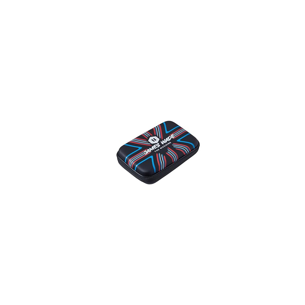 Ultra James Wade Darts Case | Sleek Black Design with Stylised UK Union Jack Design | Extra Storage for Spares &