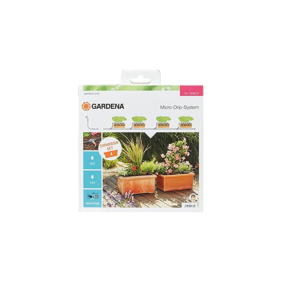 Extension Pflanztröge: The Balcony Extends Your Irrigation System Micro-Drip-starter Sets Pots M to 4 plant boxes