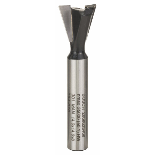 Bosch 2608628408 Chamfer Bit, Silver/Black, 14 x 14 x 8 mm