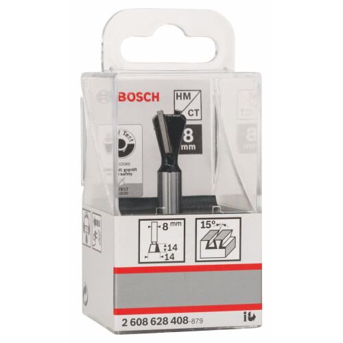 Bosch 2608628408 Chamfer Bit, Silver/Black, 14 x 14 x 8 mm 2