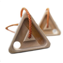 Triangle Triple Edge Rock Climbing Hangboard | 25mm, 20mm & 15mm deep edges | Finger Strength Training Device | by
