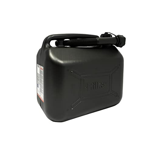 Hilka 10L Black Plastic Fuel Can