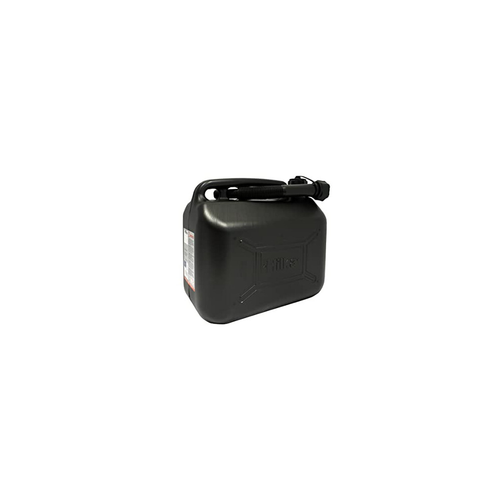 Hilka 10L Plastic Fuel Can Black