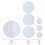 Round Wall-Mount Mirror, Set of 7, Assorted Sizes - 5046370 2