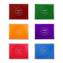 6 Colors Large Scrapbooking Ink Pads, Washable Craft Stamp Pads for Drawing Learning Education, Colorful DIY Finger Ink