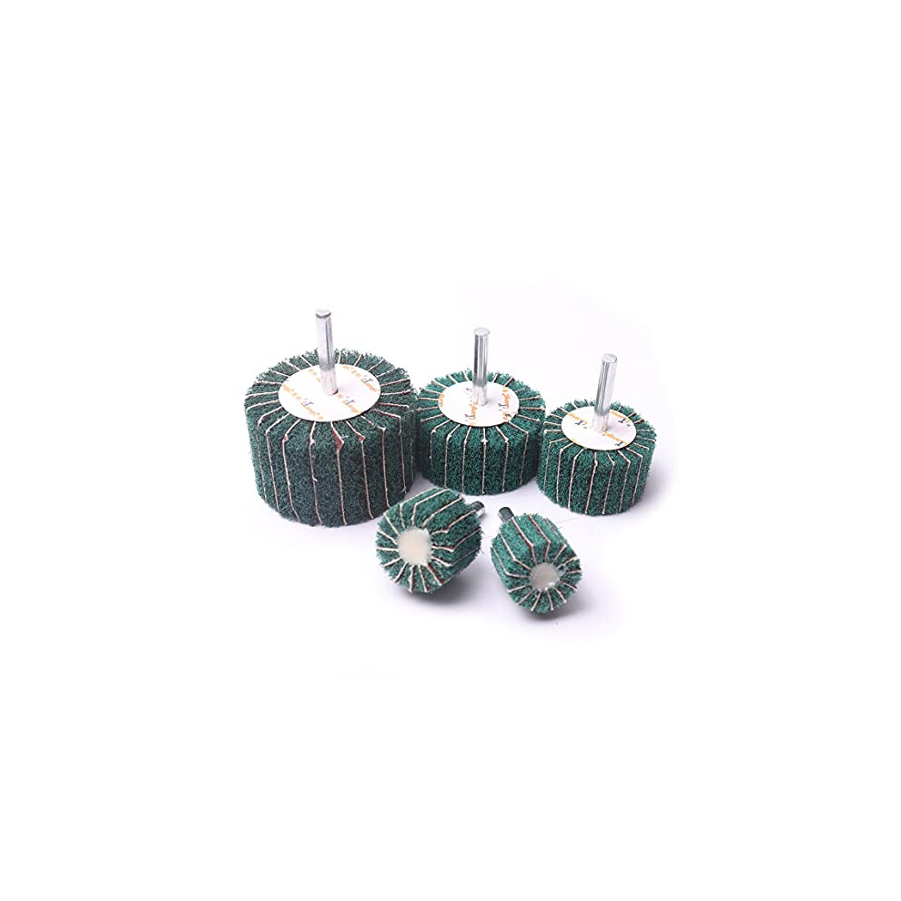 Mounted Interleaf Flap Wheels 5Pcs 25/30/40/50/60Mm Coarse Fleece Interleaf Flap Wheel Sanding Wheels Pad For Rotary 601308127507