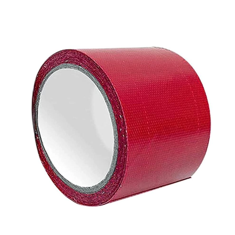 (Red) Tarpaulin Repair Tape, 8X500cm Universal Waterproof Rv Awning Repair Tape Tarpaulin And Greenhouse Tent Repair Tape 9353840461182