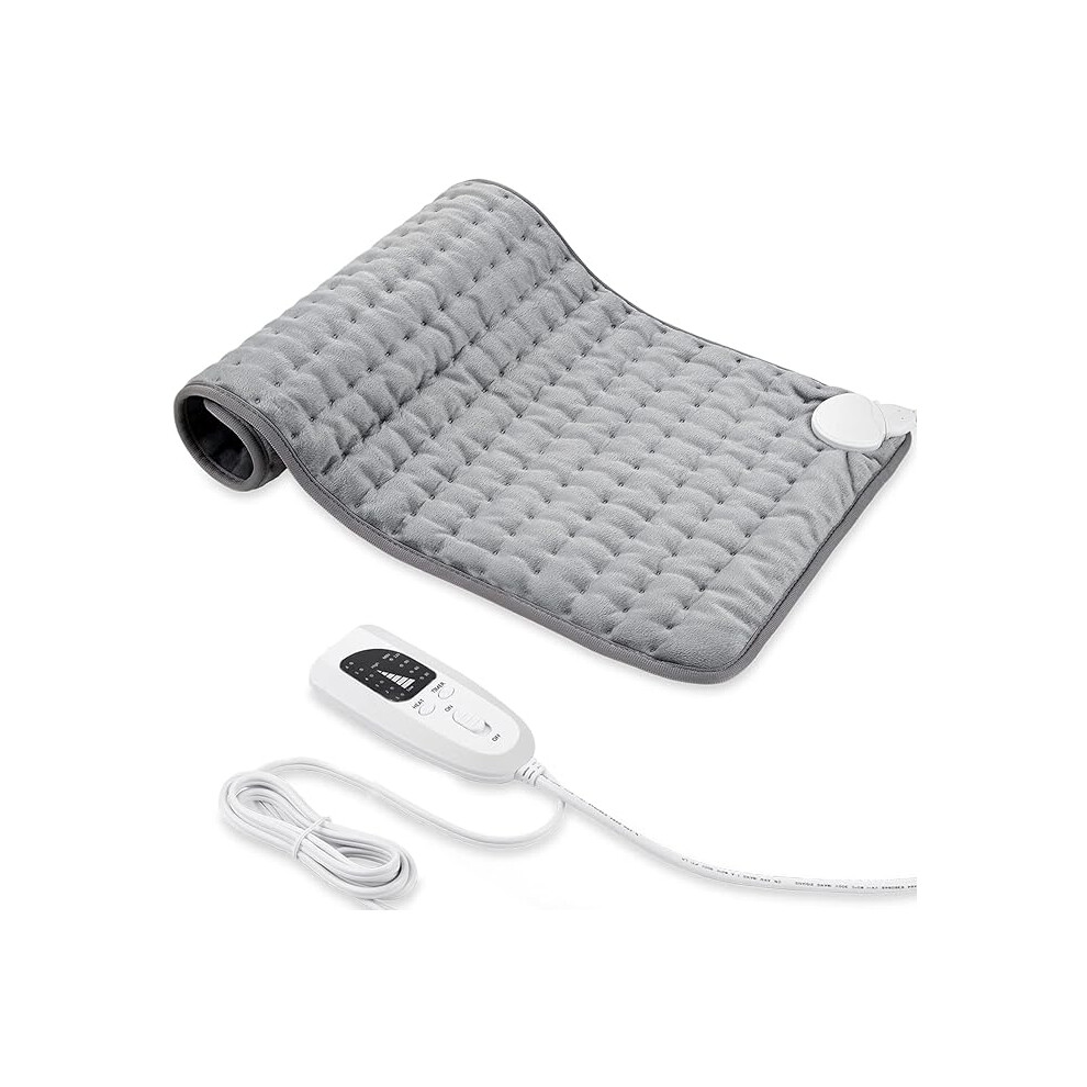 Etruston Auto Shut-Off Heating Pad With 6 Temperature Levels, 40-60C, 87-Inch Cord, Soft Machine-Washable Flannel