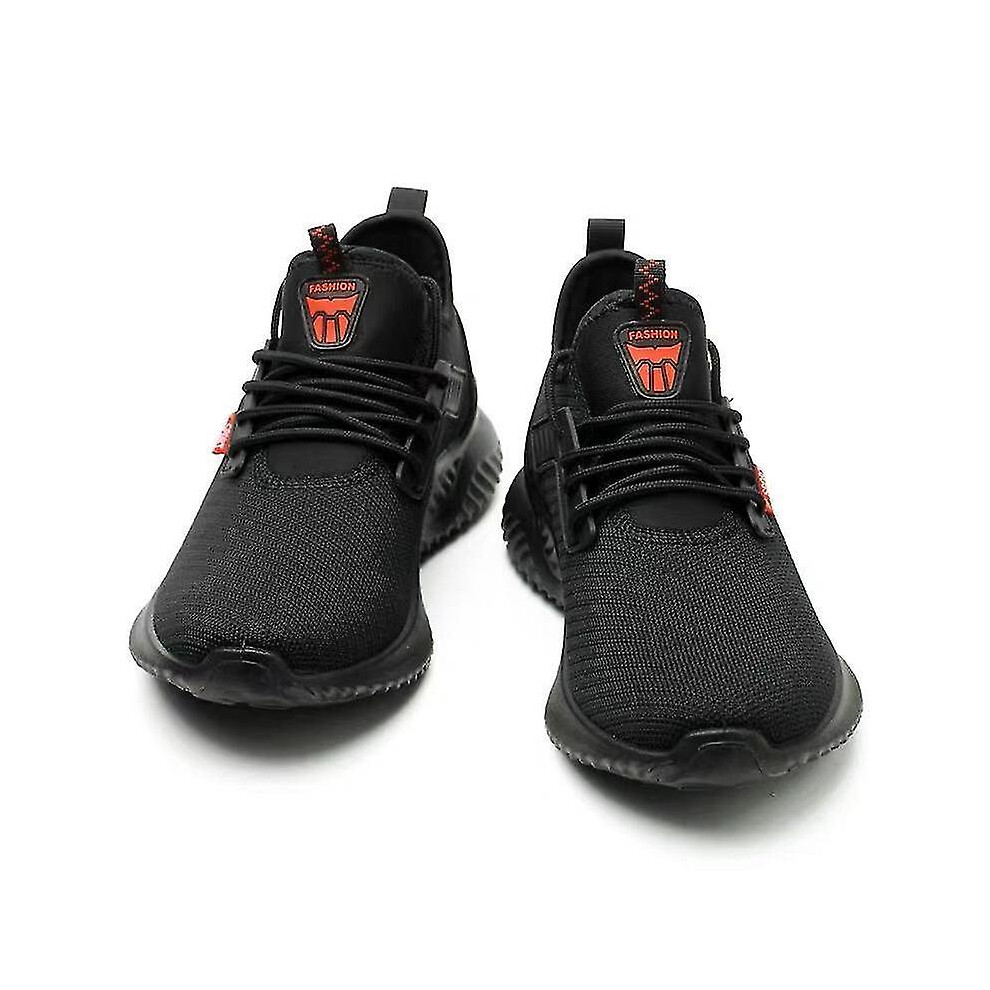 (Eur46) Black Work Shoes, Anti-Smashing Safety Shoes 9353840466194