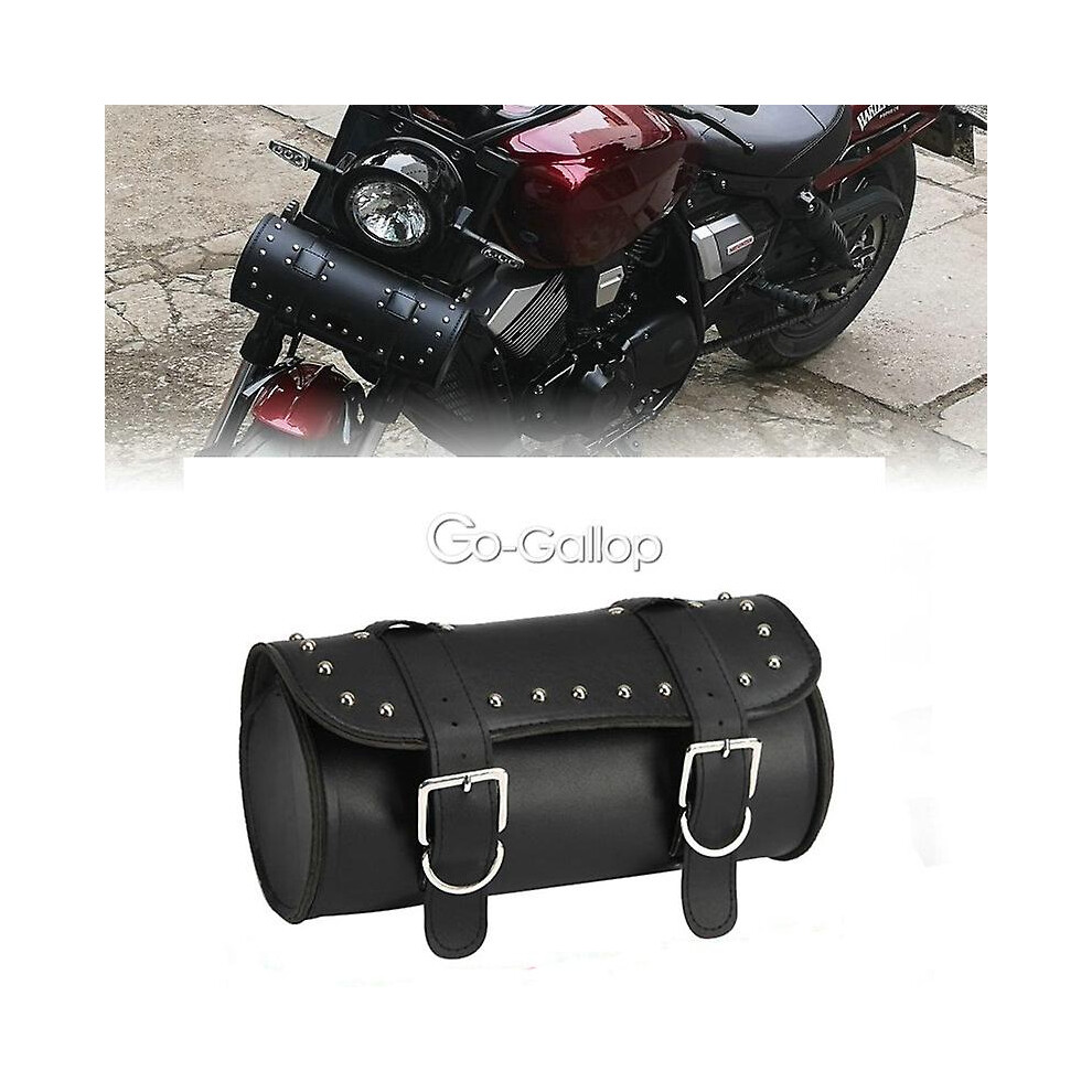 Universal Pu Leather Motorcycle Tool Bag Front Fork For Suzuki Intruder Volusia Vs Vl 700 750 800 1400 1500 Burgman 400 650 9353840473826