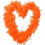 (Orange) Feather Boa For Christmas Tree Decoration 1