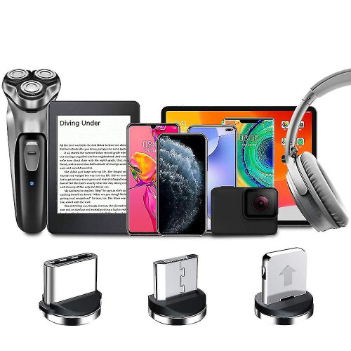 4 Pack Magnetic Charging Cable, 3 In 1 Self Winding Phone Cable 1