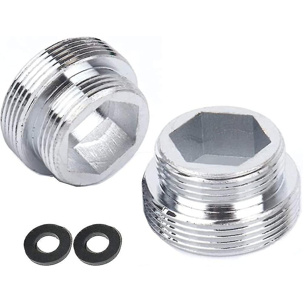 Set Of 2 Solid Metal Faucet Adapters For Kitchen Faucet Aerator (M18 To M22) 4522139926144