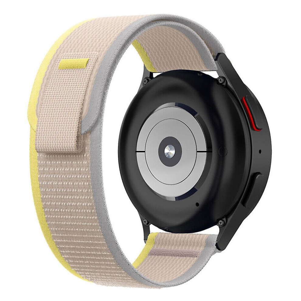 (Beige) For Garmin Venu 2 Plus/venu Sq 20mm Replacement Trail Loop Nylon Band Sport Adjustable Watch Strap