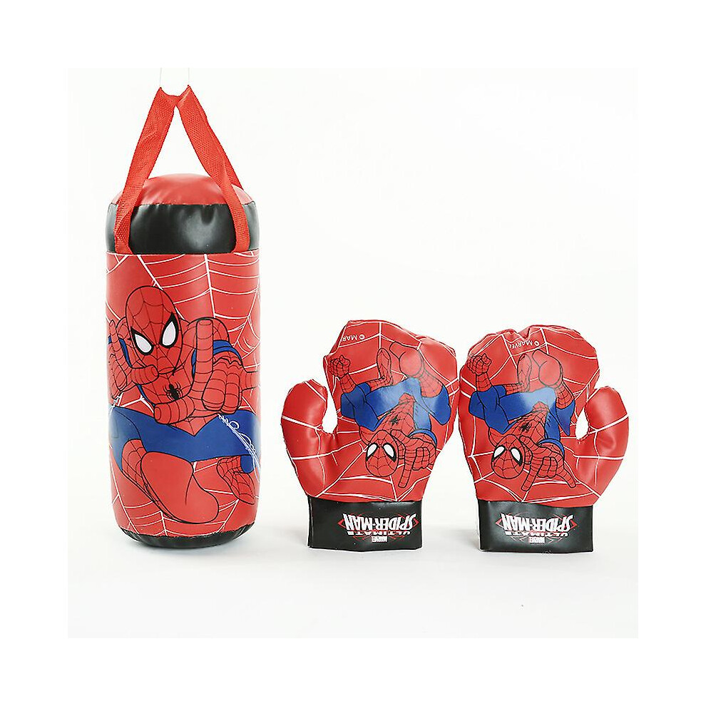 Spiderman Kids Figure Toy Gloves Sandbag Suit Birthday Gifts Boxing Outdoor Spor