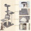 PawHut PawHut Cat Tree 100cm Indoor Kitten Scratching Post Activity Centre, Grey 3