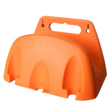 (Orange) Garden Irrigation Hose Pipe Hanger Wall Mounted Holder Plastic Storage Rack