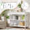 Casart 3-Tier Console Sofa Table with 1 Drawer and 2 Storage Shelves 9