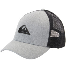 (One Size, Heather Grey) Quiksilver Mens Grounder Snapback Adjustable Baseball Trucker Cap Hat